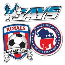 Custom Permanent White Decals (0-5 sq in)